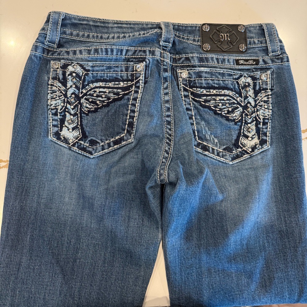 MISS ME Denim Size 31 Skinny Jeans Angel Wings
Cross Bradbury Crystal Pockets - Picture 6 of 11